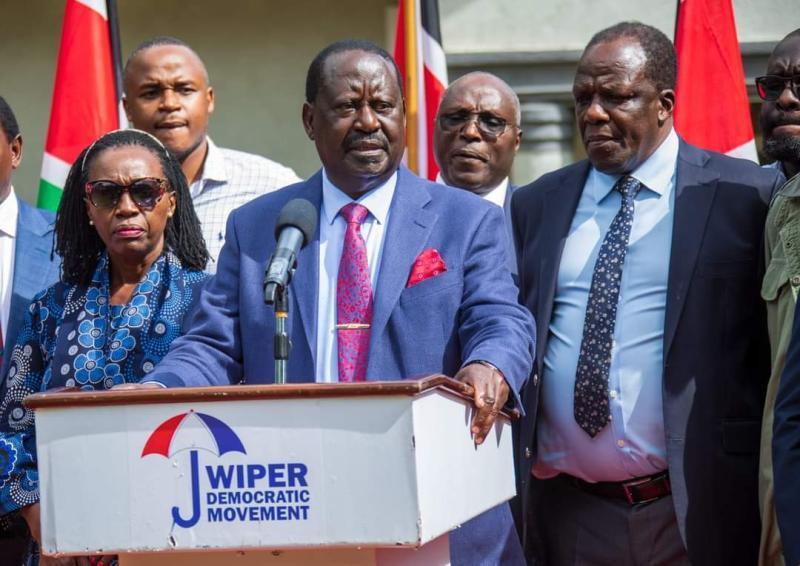 File image of Azimio leader Raila Odinga.